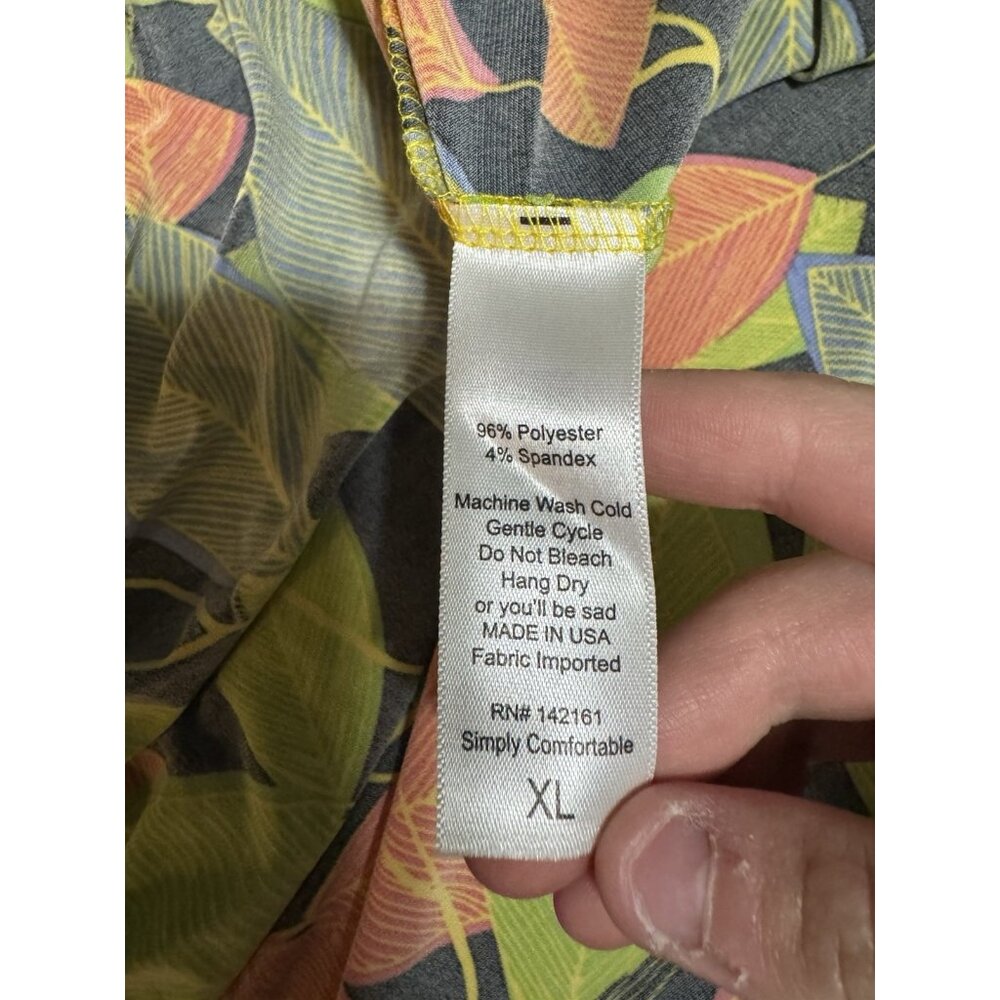 LuLaRoe Women Size XL Maxi Skirt Green Tropical Hawaiian Stretch Lightweight NWT - Picture 6 of 11